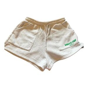 Grey white fox shorts